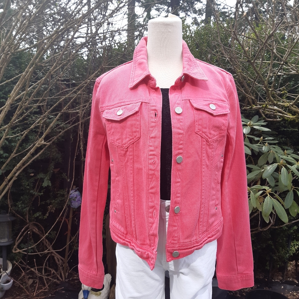 Hot Pink Denim Jacket